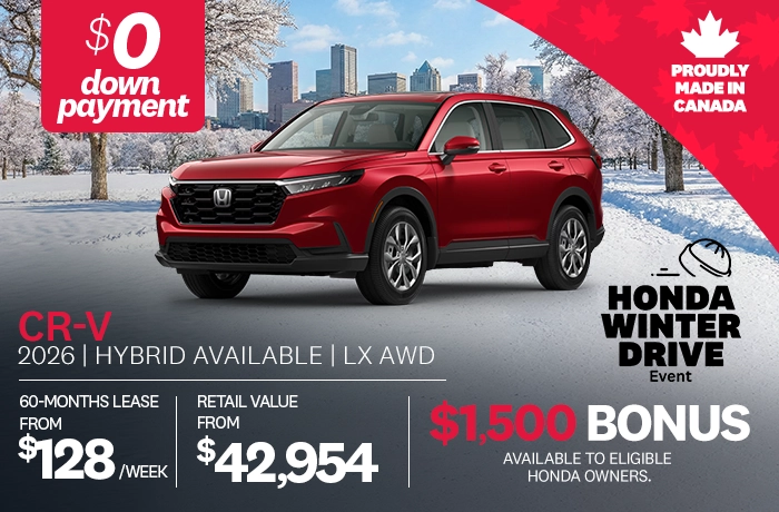 Bannière de Promotion CR-V 2026